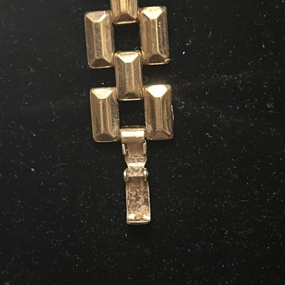 Vintage Avon Chunky Chain Necklace Tile gold link AVON gold tone 18" - Picture 10 of 13